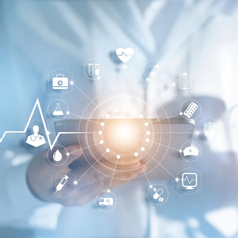 Medical icons and data visualization